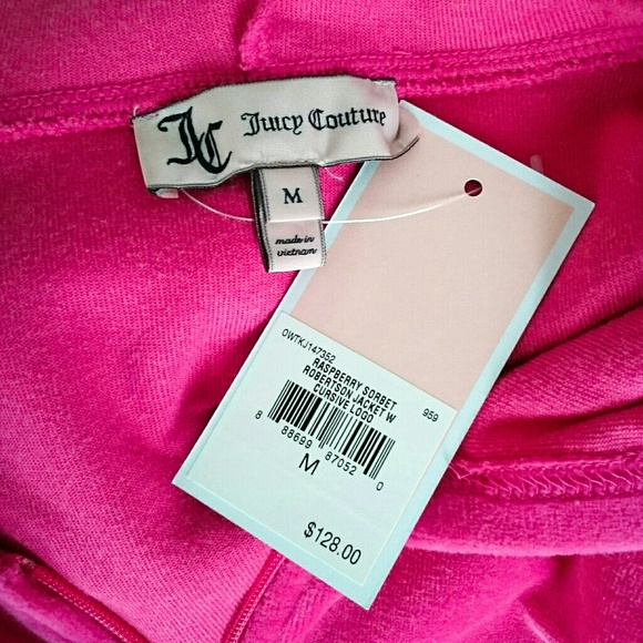 NWT Juicy Couture Robertson velour jacket w/ logo - Picture 7 of 8